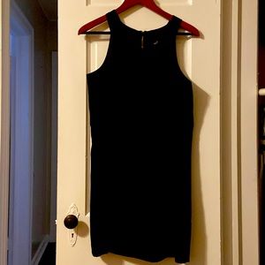 Oleg Cassini Black Scoop Neck Mini Dress US